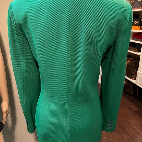 Ellen Tracy Green 2pc single-breasted tailored Blazer and Vest Size10 - Picture 7 of 12